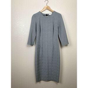 Avenue Montaigne Roma Plaid Sheath Dress